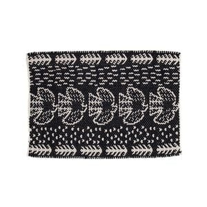 4pc DWBH Woven Jaquard 48x33cm Placemat Set - Black