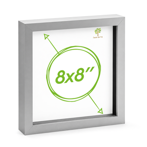 Nicola Spring Acrylic 3D Box Photo Frame - 8" x 8"