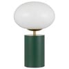 Telbix Notal Contemporary Table Desk Lamp Light Metal Glass Green Satin