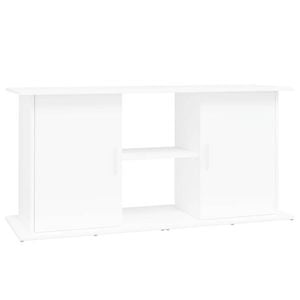 vidaXL Aquarium Stand White 121x41x58 cm Composite Wood fish tank cabinet