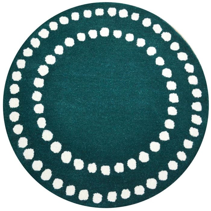 Handmade Decotex Wool Rug-6375--100x100cm
