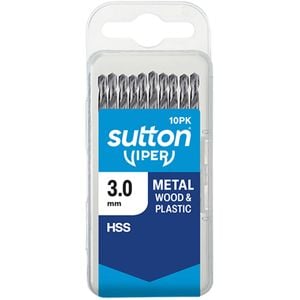 Sutton Tools 3.0mm Metric Viper Drill Bit - 10 Pack