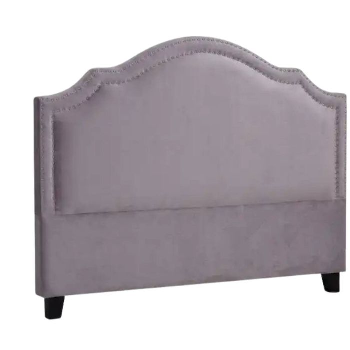 Lavaca Velvet Headboard Light Grey - Queen