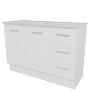 New England Joinery 1200mm King Alpha Top Floor Standing Vanity