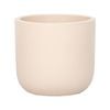 220 x 250mm Cream Large Round Plain Ceramic Pot