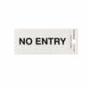 Sandleford 100 x 50mm No Entry Silver Self Adhesive Sign