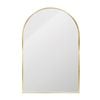 Astin Sinclair 900 x 600 x 28mm Brushed Brass Arch Shape Mirror
