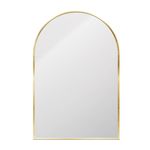 Astin Sinclair 900 x 600 x 28mm Brushed Brass Arch Shape Mirror