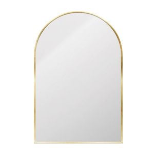 Astin Sinclair 900 x 600 x 28mm Brushed Brass Arch Shape Mirror