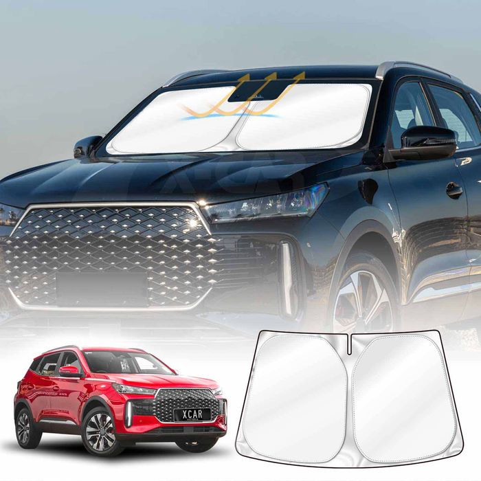 Windscreen Sun Shade For Chery Tiggo 4 2025-onwards Blocks Uv Rays Sun Visor Protector Foldable Sunshade