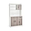 Costway 3 Door Kitchen Sideboard Storage Cabinet White