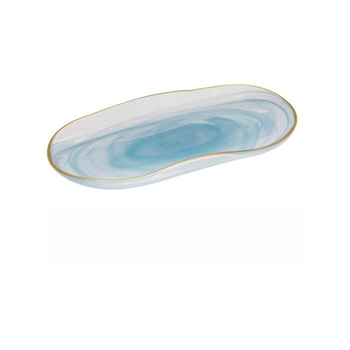 Tempa Ismay Small Oblong Platter Blue