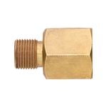 Gasmate Brass Adaptor Converts 1/4" BSP To 3/8" SAE