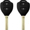 Compatible With Toyota Prado RAV4 Corolla Remote Car Key Blank Shell/Case Pack of 2