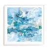 Artey | Exuding Summer Blue - Framed Print - White - 70 x 70cm