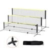 VEVOR Badminton Net Black Height Adjustable with Poles for Kids Backyard Game