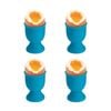 4x Avanti Silicone Egg Cup Won't Absorb Flavours/smells Dishwasher Safe Blue