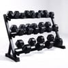 Brixx 10kg - 30kg Hex Dumbbell & Rack Set | 8 Pairs - 315kg Package