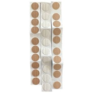 Hafele 18mm Diameter Wood Grain Cover Cap - 30 Pack