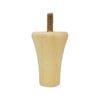 Adoored 80mm Curved Tapered Raw Pine Leg