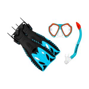 Land & Sea Sports 3-10y Nipper Sea Snorkelling Set Kids Blue w/Flipper/Glasses