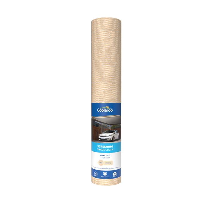 Coolaroo 3.66 x 9m Beech 70% UV Block Screening Shadecloth