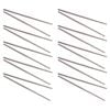 10PK D.Line Stainless Steel Chopstick Food Noodles Utensil - Silver