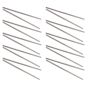 10PK D.Line Stainless Steel Chopstick Food Noodles Utensil - Silver