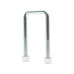 Sunrise U-bolts With Nyloc Nut 1/2" Zinc - 50mm Square, 125mm - Ub50s125z