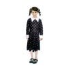 More Than Party Kids Girls Wednesday Dress Costume Long Sleeve Goth Star 10-12y