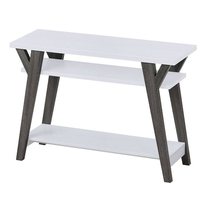 Familand 3-Tiers Wooden Console Table For Front Door Living Room Hallway