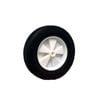 Move It 200mm Black Rubber Tyre with White Plastic Centre