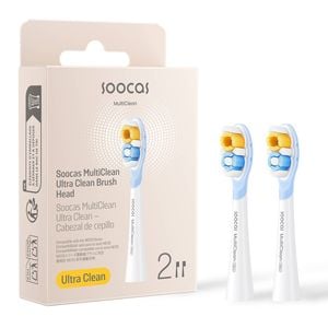 Soocas Neos Ii & Neos Ii Ultra Clean Toothbrush Head White Cv 2 Packs (t04)