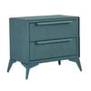 Bellos Living 2 Drawer Bedside Table Fabric Drawers in Green