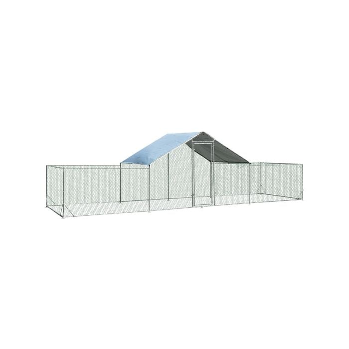 Costway Large Walk-in Chicken Coop Farm 7x2x1.95m