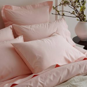 Bedding Co. 2pc Egyptian Cotton European Pillow Case Set 1200TC Soft Pink