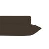 Plain Dyed Polyester Cotton Fitted Combo Set Chocolate Single