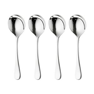 4x Robert Welch Radford Utensils Collection Round Bowl Soup Spoon