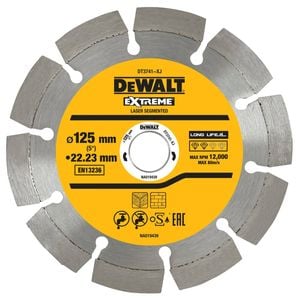 DeWALT 125 x 22.23mm Segmented All Purpose Diamond Wheel DT3741-XJ