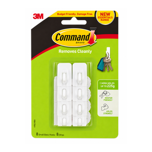 Command Small Basics Hooks Value Pack - 8 pack
