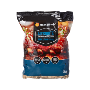 Heat Beads 2kg BBQ Smoking Wood Chips - 2kg Mesquite