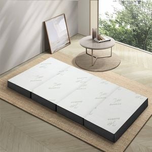 Bedra Foldable Mattress Bamboo 4-Fold Folding Mattresses Single