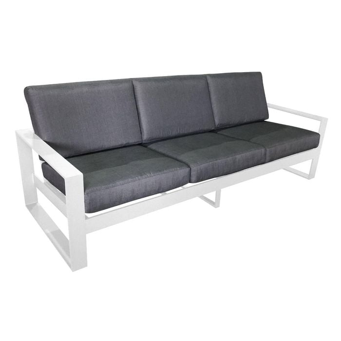 FurnitureOkay Manly Aluminium Outdoor Sofa - White