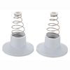 Shaw & Mason White Plastic Wall Flange - 2 Pack