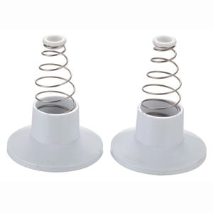 Shaw & Mason White Plastic Wall Flange - 2 Pack