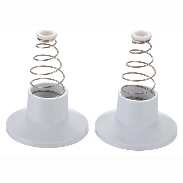 Shaw & Mason White Plastic Wall Flange - 2 Pack