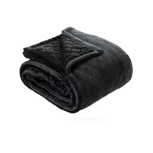 Mansfield 480gsm Sherpa Blanket Charcoal - Single/Double Bed