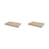 2pk Bambury Kitchen Organisation Microfibre Deluxe Dish Drying Mat Mocha