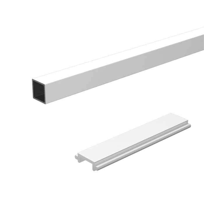 Peak 1800mm White Aluminium Deck Balustrade Baluster and Spacer Kit