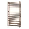Oikiture Bamboo Shoe Storage Rack 11 Shelves Brown